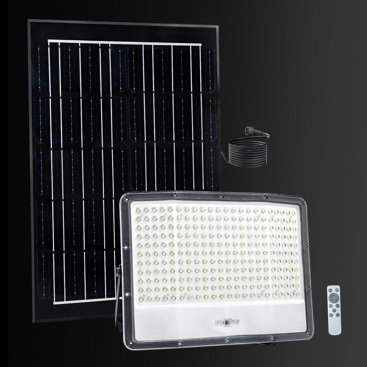 Hykoont FF400 Solar LED Floodlight with Extended Coverage High-Capacity Battery